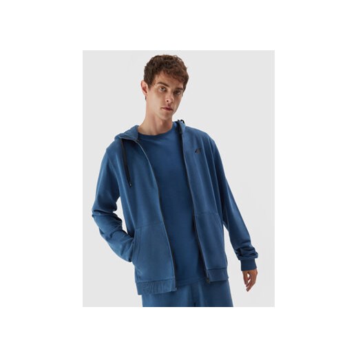 4F Bluza 4FAW23TSWSM695 Niebieski Regular Fit ze sklepu MODIVO w kategorii Bluzy męskie - zdjęcie 169184379