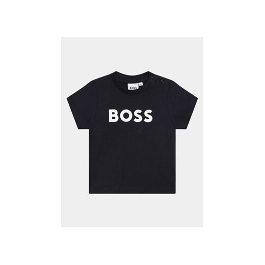 Boss T-Shirt J05P12 S Granatowy Regular Fit 3Y MODIVO
