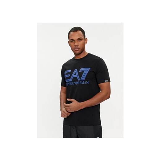 EA7 Emporio Armani T-Shirt 3DPT37 PJMUZ 1200 Czarny Regular Fit ze sklepu MODIVO w kategorii T-shirty męskie - zdjęcie 169186086