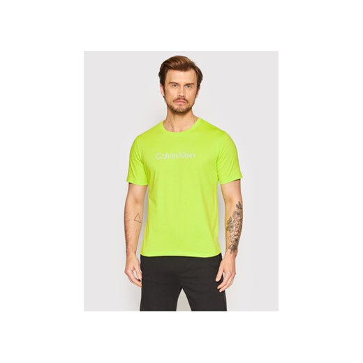 Calvin Klein Performance T-Shirt 00GMS2K107 Zielony Regular Fit L MODIVO