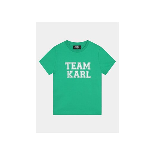 Karl Lagerfeld Kids T-Shirt Z30049 S Zielony Regular Fit ze sklepu MODIVO w kategorii T-shirty chłopięce - zdjęcie 169187796