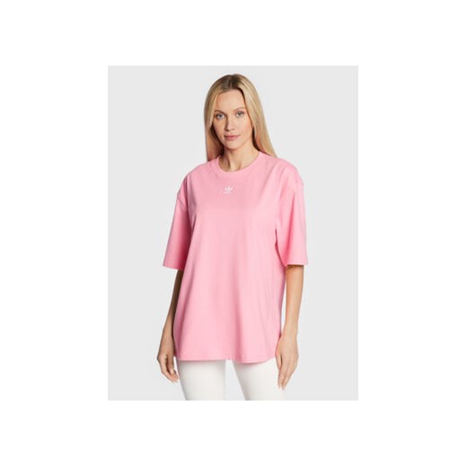 adidas T-Shirt Loungewear adicolor Essentials HM1823 Różowy Relaxed Fit 36 MODIVO