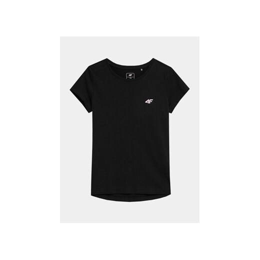 4F T-Shirt 4FJAW23TTSHF0816 Czarny Regular Fit ze sklepu MODIVO w kategorii Bluzki dziewczęce - zdjęcie 169190507