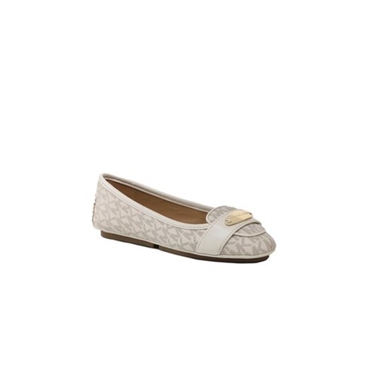 MICHAEL Michael Kors Baleriny Mk Plate Moc 40R3MKFR1B Beżowy Michael Michael Kors 37 promocyjna cena MODIVO