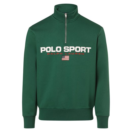 Polo Sport Bluza męska Mężczyźni zielony nadruk ze sklepu vangraaf w kategorii Bluzy męskie - zdjęcie 169192217
