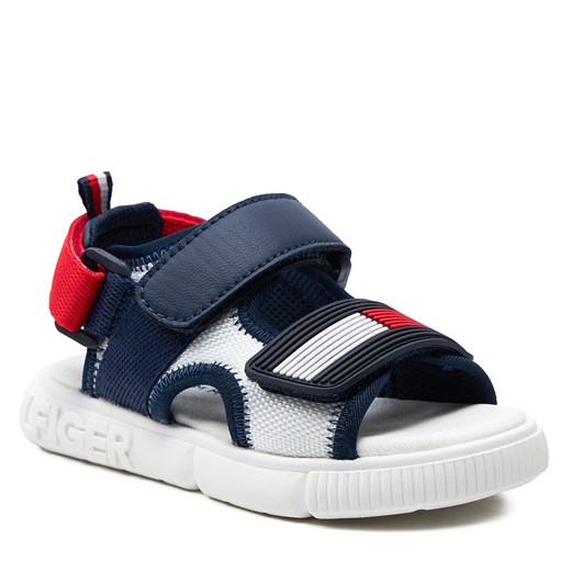 Sandały Tommy Hilfiger T1B2-33421-1591 S Bianco/Blu/Rosso Y003 Tommy Hilfiger 33 eobuwie.pl