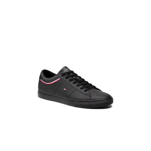 Tommy Hilfiger Sneakersy Essential Leather Sneaker Detail FM0FM03887 Czarny Tommy Hilfiger 42 MODIVO