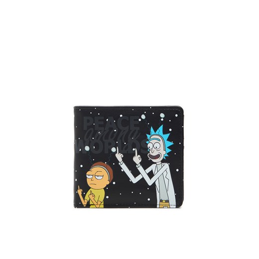Cropp - Czarny portfel Rick and Morty - czarny ze sklepu Cropp w kategorii Portfele męskie - zdjęcie 169197289