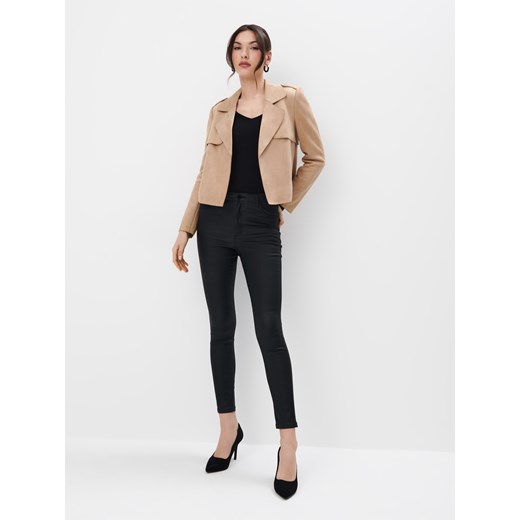 Mohito - Beżowa kurtka bez zapięcia - Beżowy Mohito 36 Mohito