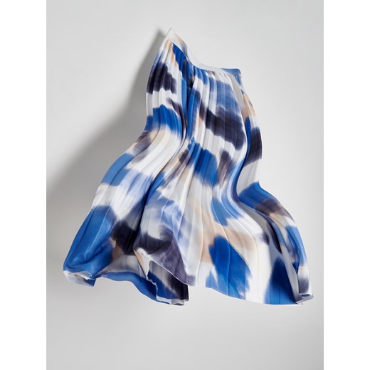 Reserved - Plisowana spódnica - granatowy Reserved XS Reserved