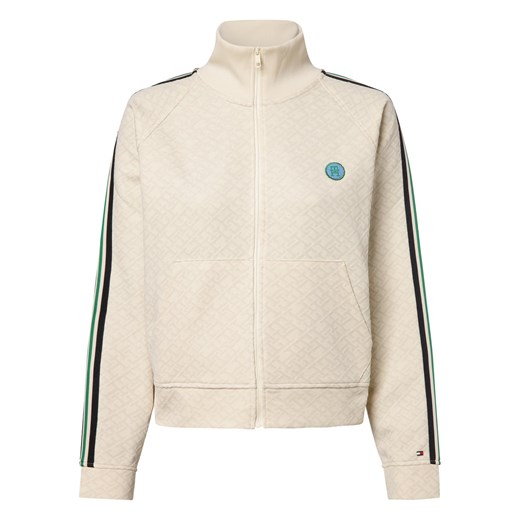 Tommy Hilfiger Damska kurtka dresowa Kobiety piaskowy wypukły wzór tkaniny ze sklepu vangraaf w kategorii Bluzy damskie - zdjęcie 169199836