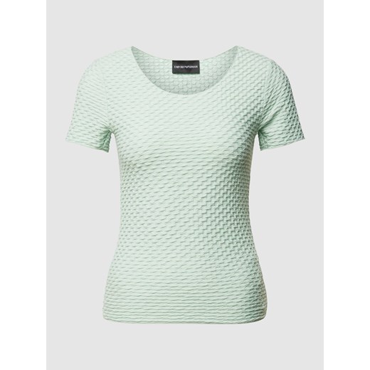 T-shirt z fakturowanym wzorem ze sklepu Peek&Cloppenburg  w kategorii Bluzki damskie - zdjęcie 169201597