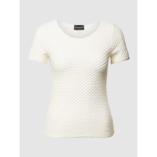T-shirt z fakturowanym wzorem ze sklepu Peek&Cloppenburg  w kategorii Bluzki damskie - zdjęcie 169201605