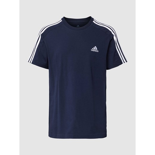 T-shirt z paskami w kontrastowym kolorze Adidas Sportswear XXXL Peek&Cloppenburg 