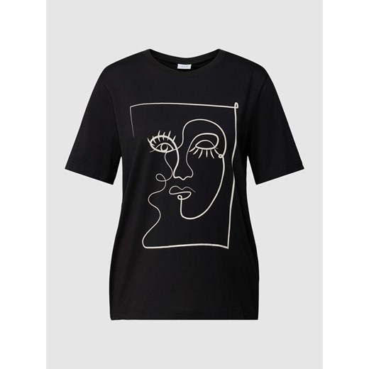 T-shirt z nadrukiem z motywem model ‘VISYBIL’ ze sklepu Peek&Cloppenburg  w kategorii Bluzki damskie - zdjęcie 169201709