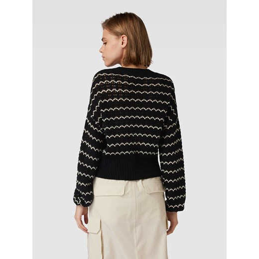 Sweter krótki z dzianiny z okrągłym dekoltem model ‘LASA’ S Peek&Cloppenburg 