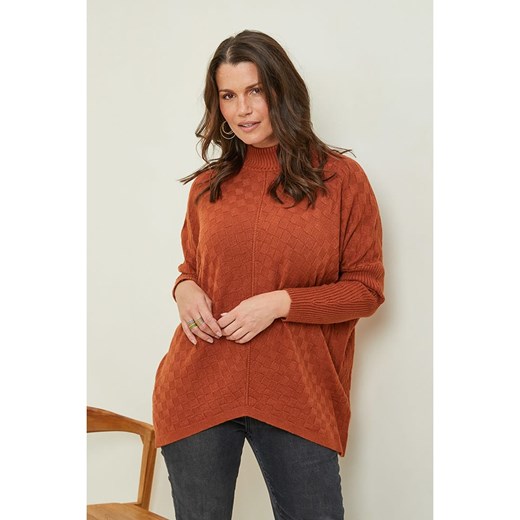 Curvy Lady Sweter w kolorze jasnobrązowym ze sklepu Limango Polska w kategorii Swetry damskie - zdjęcie 169202565
