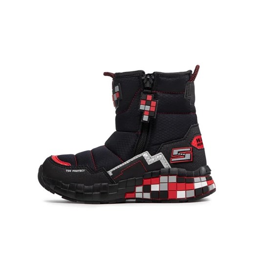 Skechers Śniegowce Cuboforce 402198L/BKRD Czarny Skechers 31 MODIVO