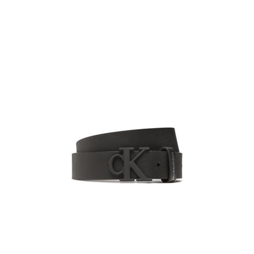 Calvin Klein Jeans Pasek Dziecięcy Metallic Ck Bule Belt IU0IU00392 Czarny S_M MODIVO
