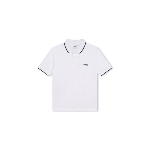 Boss Polo J25P26 S Biały Regular Fit ze sklepu MODIVO w kategorii T-shirty chłopięce - zdjęcie 169204796