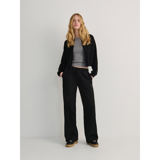 Reserved - Spodnie dresowe - czarny ze sklepu Reserved w kategorii Spodnie damskie - zdjęcie 169206178