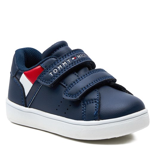 Trampki dziecięce granatowe Tommy Hilfiger na rzepy 