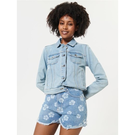Sinsay - Szorty jeansowe high waist - niebieski Sinsay 32 Sinsay