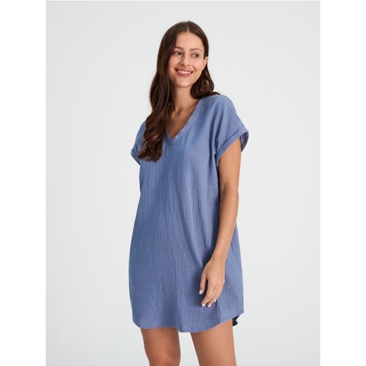 Sinsay - Koszula nocna - niebieski ze sklepu Sinsay w kategorii Koszule nocne - zdjęcie 169212106