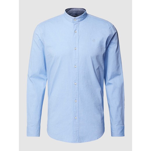 Koszula casualowa o kroju tailored fit z wyhaftowanym logo ze sklepu Peek&Cloppenburg  w kategorii Koszule męskie - zdjęcie 169216639