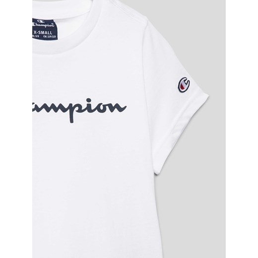 T-shirt chłopięce Champion z krótkim rękawem w nadruki 