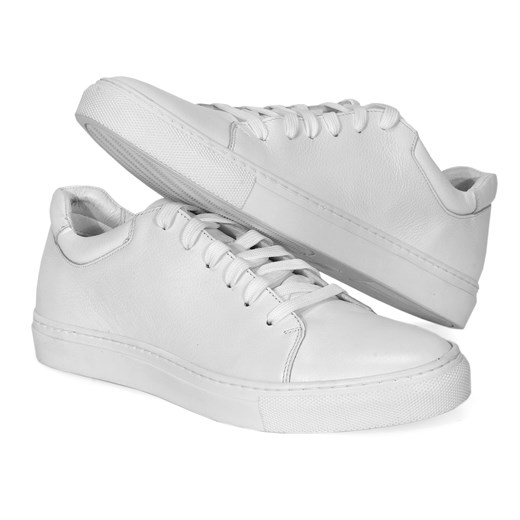 Białe sneakersy męskie BIN ze sklepu Domenoshoes w kategorii Trampki męskie - zdjęcie 169221009