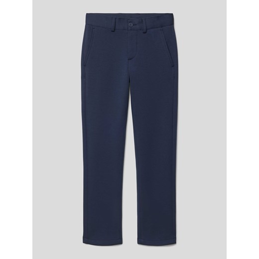 Spodnie o kroju slim fit z wpuszczanymi kieszeniami ze sklepu Peek&Cloppenburg  w kategorii Spodnie chłopięce - zdjęcie 169221649