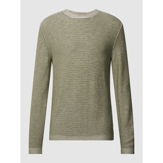 Sweter z dzianiny z efektem melanżu ze sklepu Peek&Cloppenburg  w kategorii Swetry męskie - zdjęcie 169222148