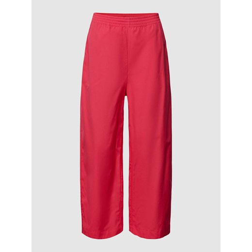 Spodnie materiałowe z szeroką nogawką i elastycznym pasem ze sklepu Peek&Cloppenburg  w kategorii Spodnie damskie - zdjęcie 169222259