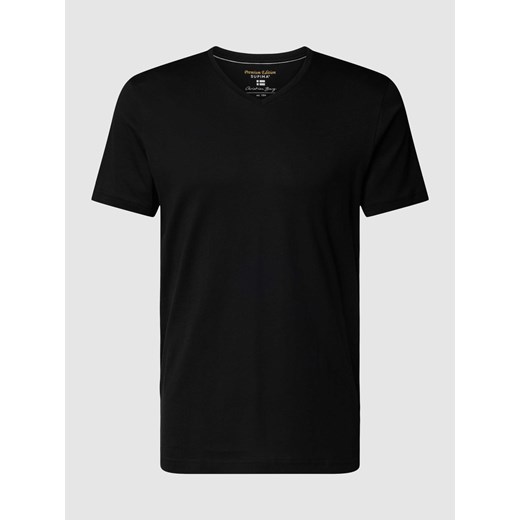 T-shirt z dekoltem w serek ze sklepu Peek&Cloppenburg  w kategorii T-shirty męskie - zdjęcie 169222705