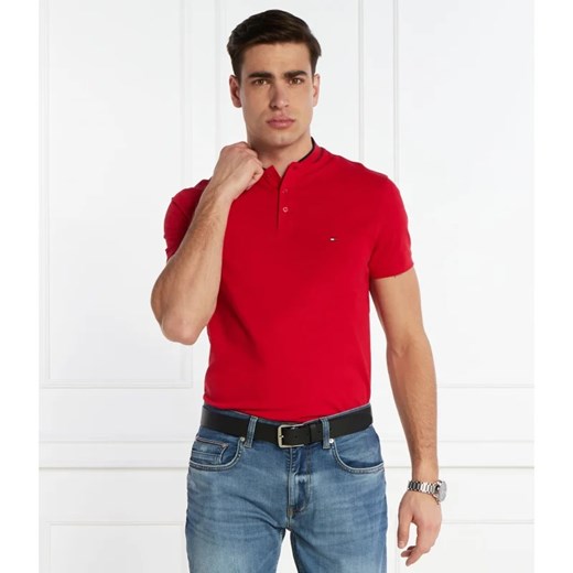 Tommy Hilfiger t-shirt męski czerwony z krótkim rękawem 