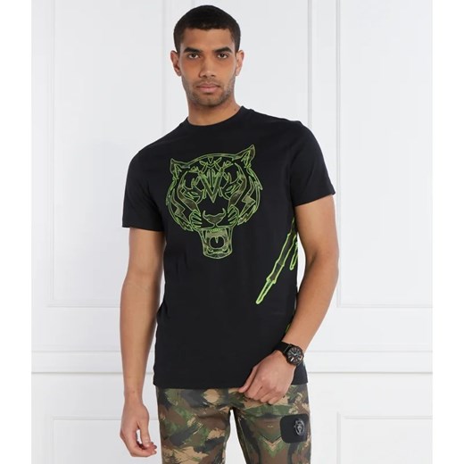 Plein Sport T-shirt Tiger | Regular Fit ze sklepu Gomez Fashion Store w kategorii T-shirty męskie - zdjęcie 169225825