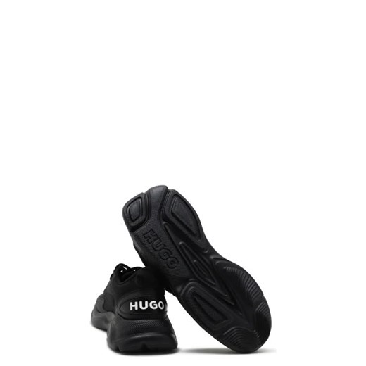 Czarne buty sportowe damskie Hugo Boss sneakersy z tworzywa sztucznego 