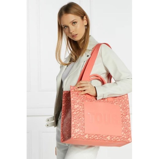 Shopper bag Tous w stylu młodzieżowym z nadrukiem 