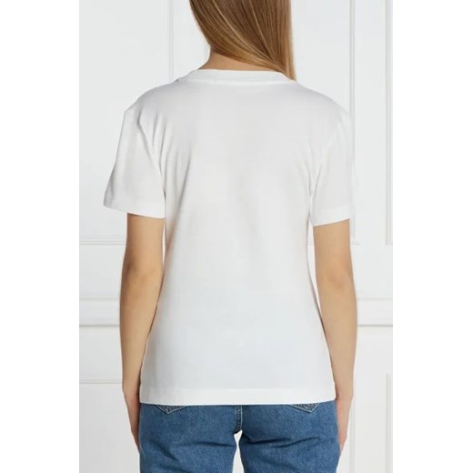Bluzka damska Calvin Klein bawełniana z napisami z krótkim rękawem 
