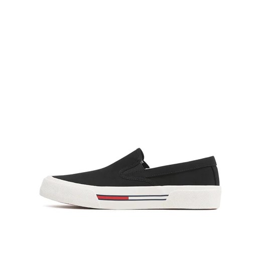Tommy Jeans Tenisówki Slip On Canvas Color EM0EM01156 Czarny Tommy Jeans 45 promocja MODIVO