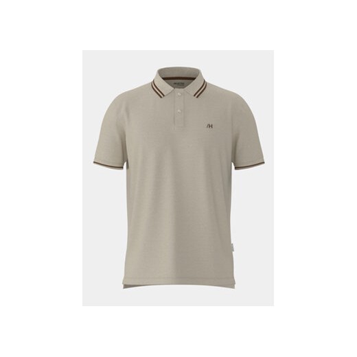 Selected Homme Polo 16087840 Beżowy Regular Fit ze sklepu MODIVO w kategorii T-shirty męskie - zdjęcie 169232267