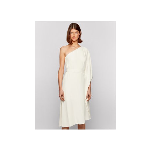 Boss Sukienka koktajlowa Difanum 50442881 Biały Regular Fit ze sklepu MODIVO w kategorii Sukienki - zdjęcie 169232478