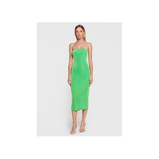 Gina Tricot Sukienka koktajlowa Tuba 19443 Zielony Slim Fit ze sklepu MODIVO w kategorii Sukienki - zdjęcie 169232996