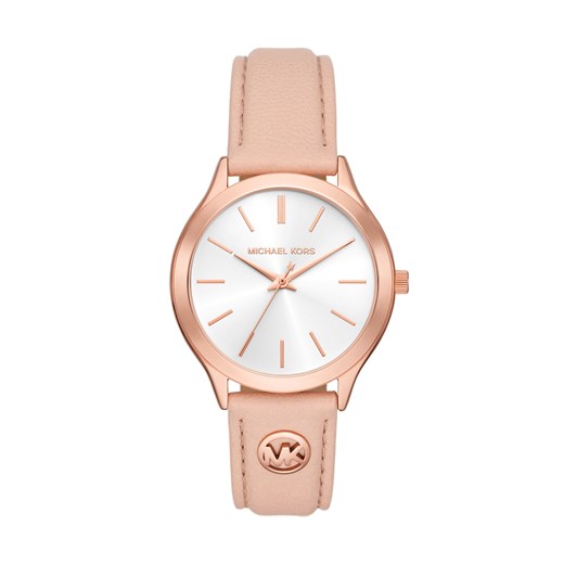 Zegarek Michael Kors Slim Runway MK7467 Rose Gold/Rose Gold ze sklepu eobuwie.pl w kategorii Zegarki - zdjęcie 169233808