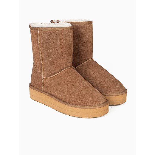 Śniegowce damskie Nicebay bez zapięcia z weluru 