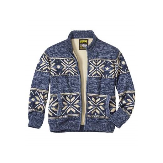 Trykotowa bluza podszyta polarem ze sklepu Atlas For Men w kategorii Swetry męskie - zdjęcie 169235257