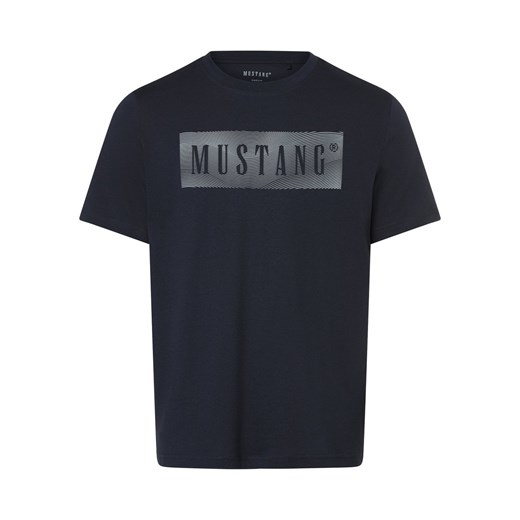 Mustang Koszulka męska - Austin Mężczyźni Bawełna granatowy nadruk ze sklepu vangraaf w kategorii T-shirty męskie - zdjęcie 169235288