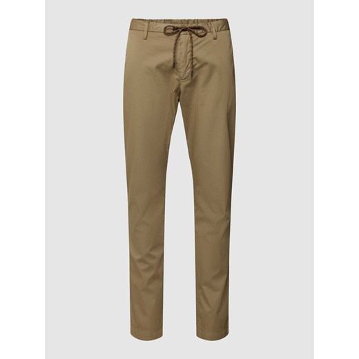 Spodnie materiałowe o kroju regular fit z tunelem model ‘JUMP’ ze sklepu Peek&Cloppenburg  w kategorii Spodnie męskie - zdjęcie 169237698