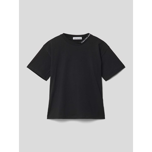T-shirt z wyhaftowanym logo model ‘INTARSIA’ ze sklepu Peek&Cloppenburg  w kategorii T-shirty chłopięce - zdjęcie 169239209